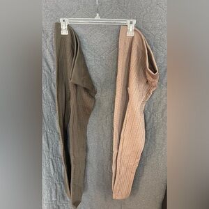 Hot Kiss Women's 2 pc Legging Set - Olive and Beige